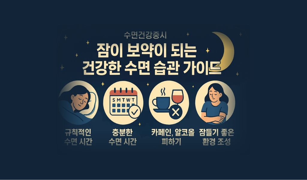 수면건강중시, 건강한 수면을 위한 실천 가이드와 생활 습관 개선법